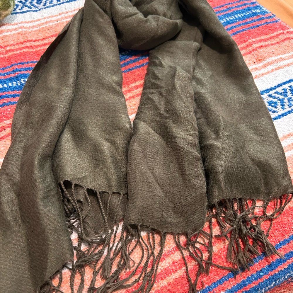 FINAL PRICE!! Elegant Olive Green Scarf